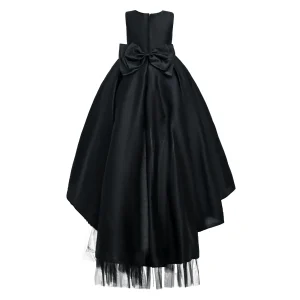 Black Accented Tea Styled Salem Dress