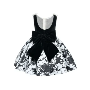 Black and White Abstract Maitland Dress