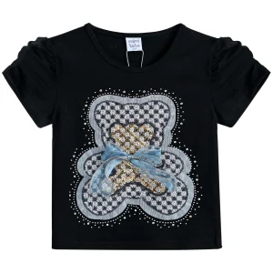 Black Bear Applique T-Shirt