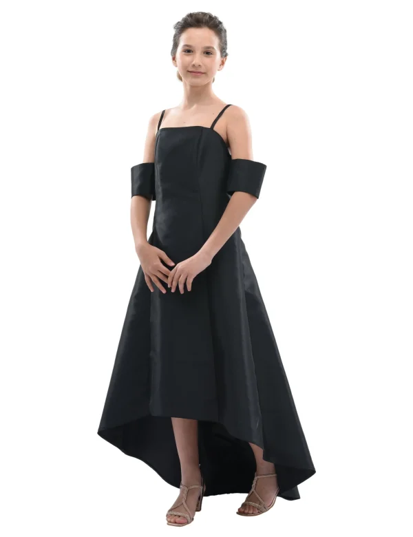 Black Bexley Hi-low Gown