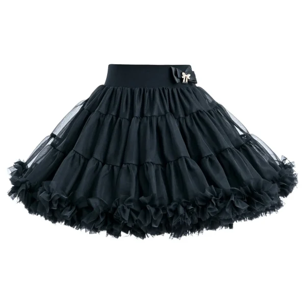 Black Bow Tulle Skirt