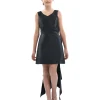 Black Isabel Back Bow Dress