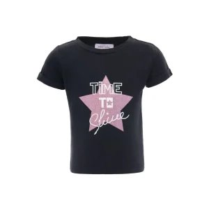 Black Time To Shine Graphic T-Shirt