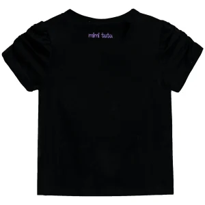 Black Unicorn Applique T-Shirt