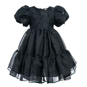 Black Winona Floral Teacup Dress