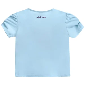 Blue Butterfly Applique T-Shirt