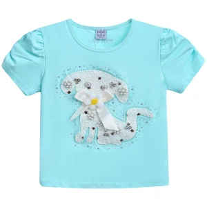 Blue Puppy Applique T-Shirt