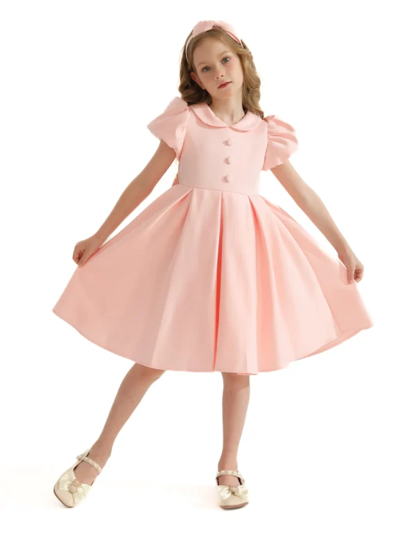 Blush Barrymore Teacup Button Dress