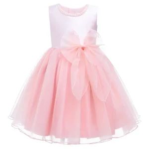 Blush Felice Tulle Bow Dress