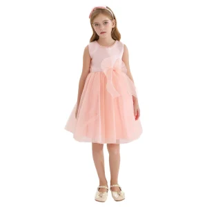 Blush Felice Tulle Bow Dress