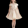 Champagne Bow Short Solera Dress