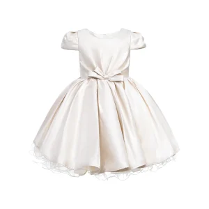 Champagne Bow Short Solera Dress