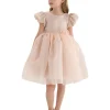 Champagne D'Amico Floral Teacup Dress