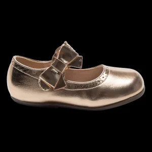 Champagne Ribbon Banded Flats