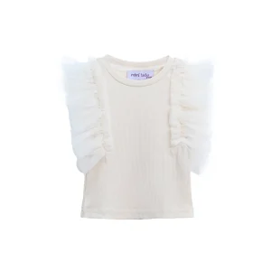 Champagne Tulle Frill T-Shirt