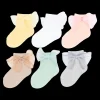 Cotton Tulle Bow Socks Set