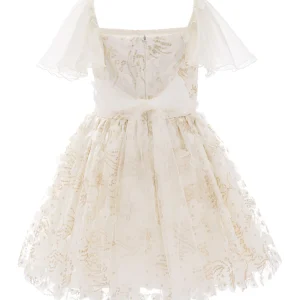 Cream Jolene Polka Dot Applique Dress