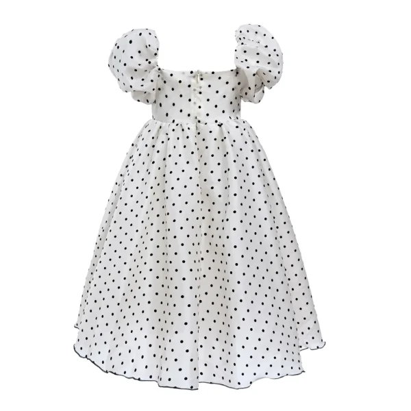 Cream Osuna Polka Dot Teacup Dress