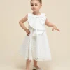 Cream Pamela Embroidered Dress