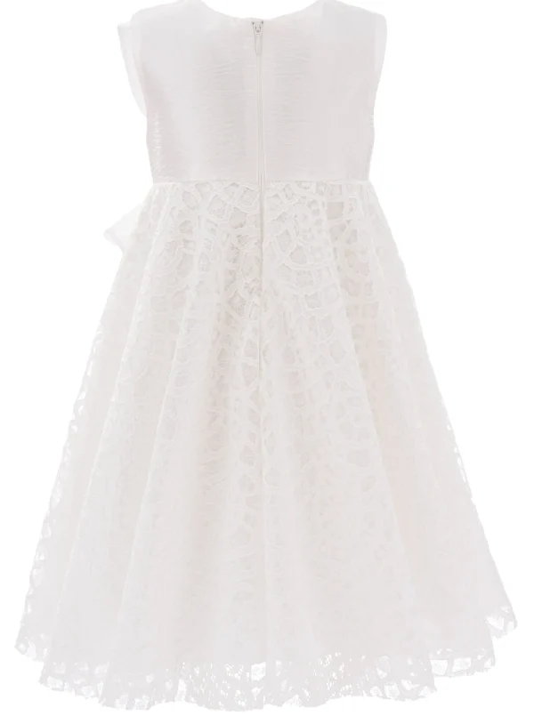 Cream Pamela Embroidered Dress