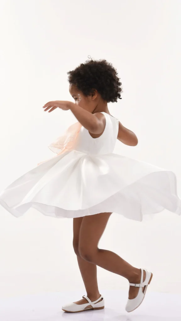 Cream Shasta Tulle Bow Dress