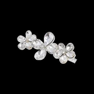 Crystal Flower & Droplet Hair Clips