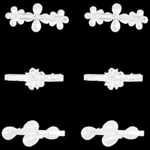 Crystal Flower & Droplet Hair Clips