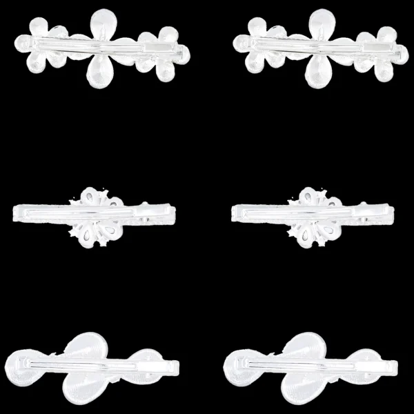Crystal Flower & Droplet Hair Clips