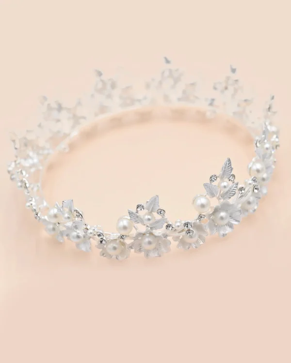 Crystal Pearl Floral Crown