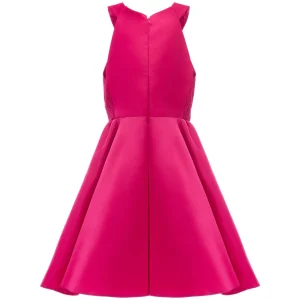 Fuchsia Cardona Pearl Halter Dress