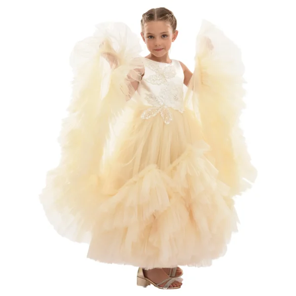 Gold Amber Tulle Dress