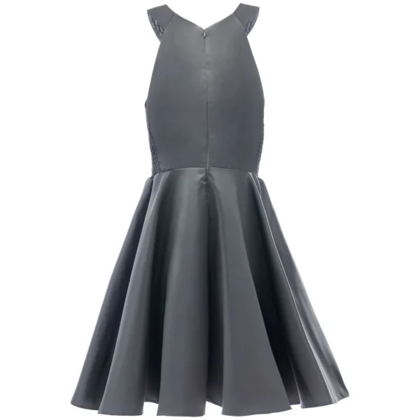 Gray Cardona Pearl Halter Dress