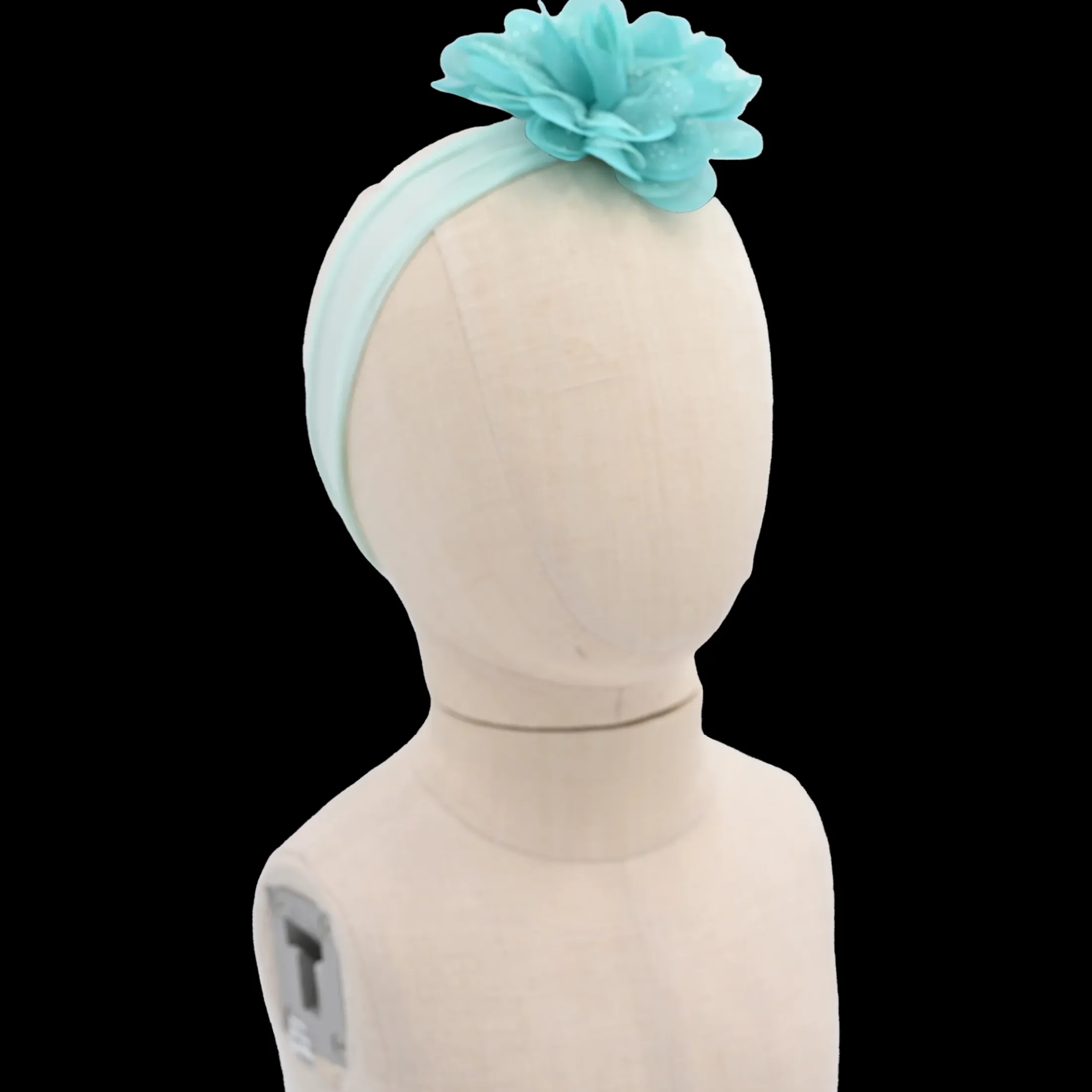 Green Glistening Flower Headband