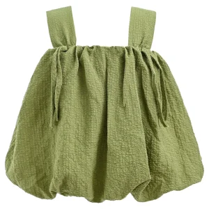 Green Pleated Summer Outfit