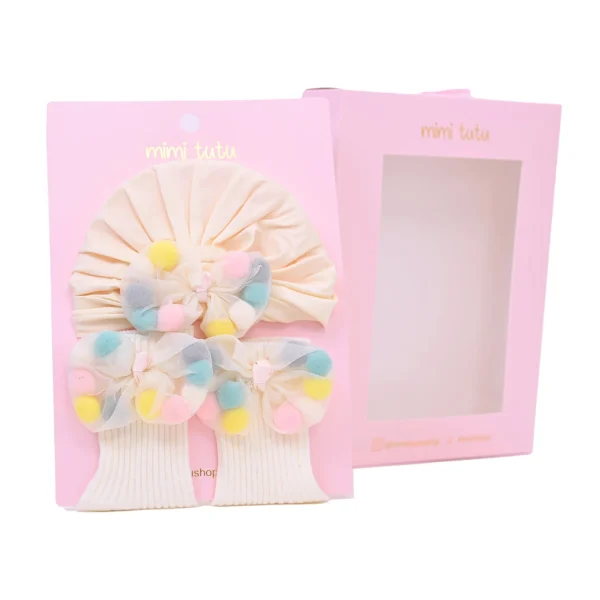 Ivory Multicolor Bow Gift Set