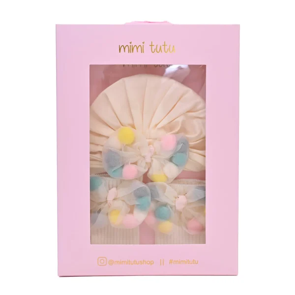 Ivory Multicolor Bow Gift Set