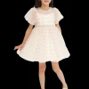 Ivory Pink Accented Tulle Fontana Dress