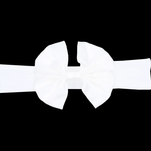 Ivory Satin Ribbon Headband