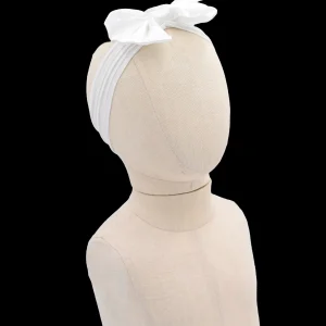 Ivory Satin Ribbon Headband