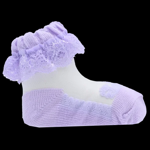 Lace Trim Veil Socks Set