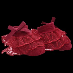 Laced Ribbon Bow Socks Set