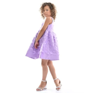 Lavender Mariposa Tulle Dress