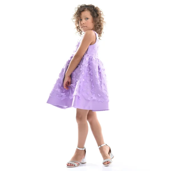 Lavender Mariposa Tulle Dress