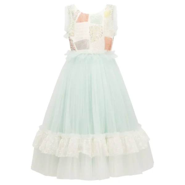 Mint Lynn Embroidered Dress