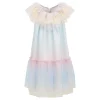 Multi Rainbow Pleated Dress