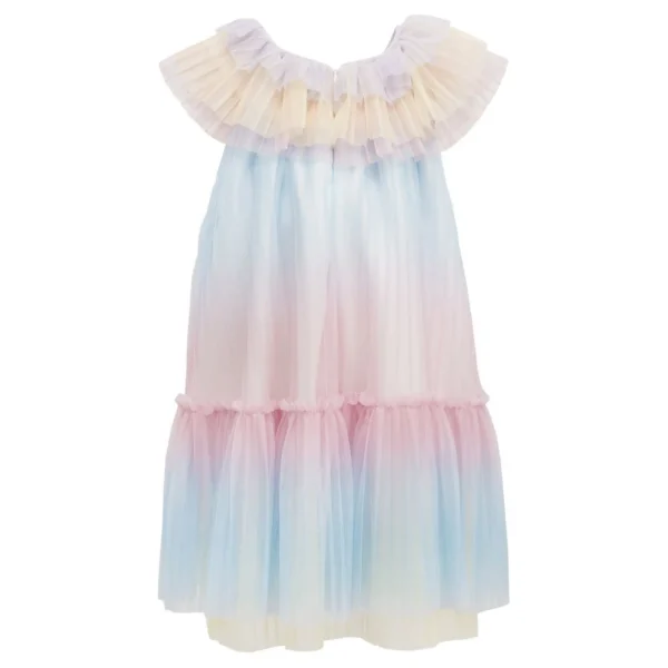 Multi Rainbow Ruffle Dress