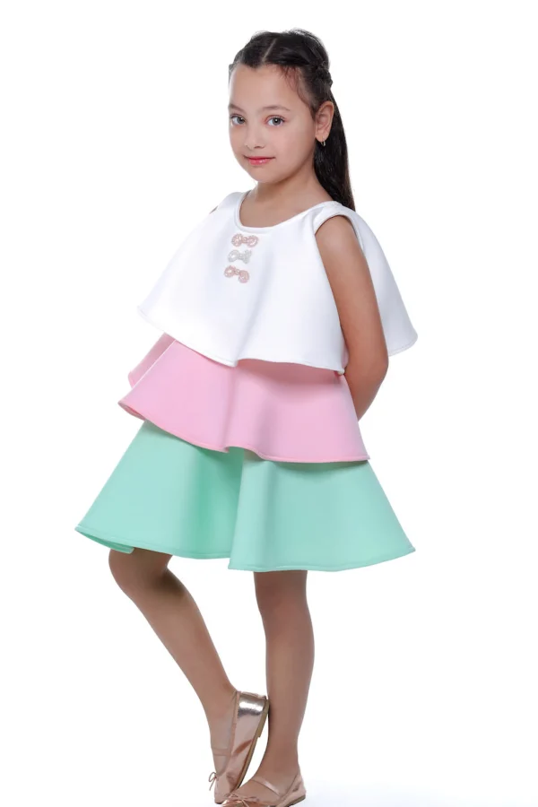 Multi Zoe Tiered Dress