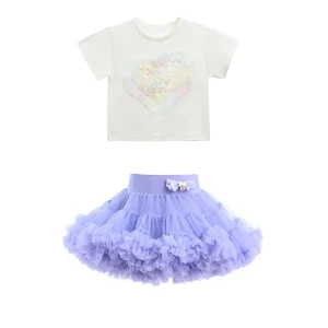 Multicolor Briona Heart Skirt Outfit