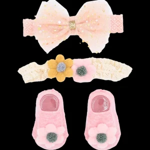 Multicolor Flower and Bow Gift Set