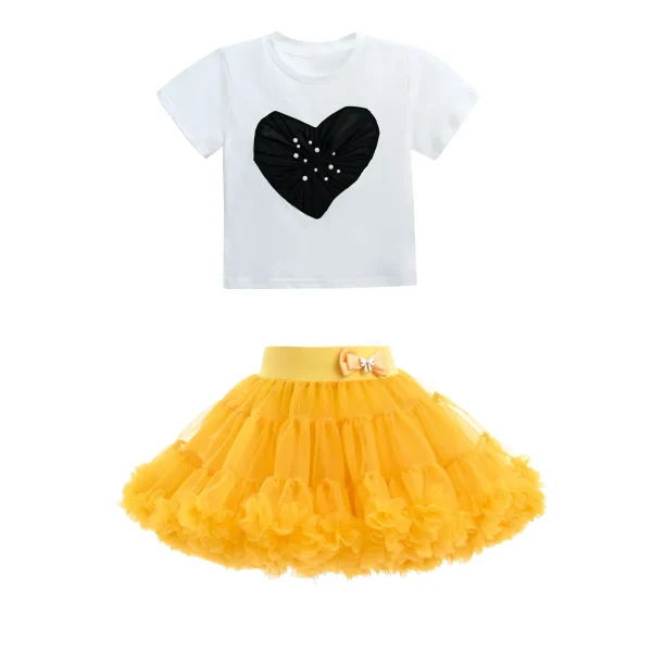 Multicolor Haley Heart Skirt Outfit